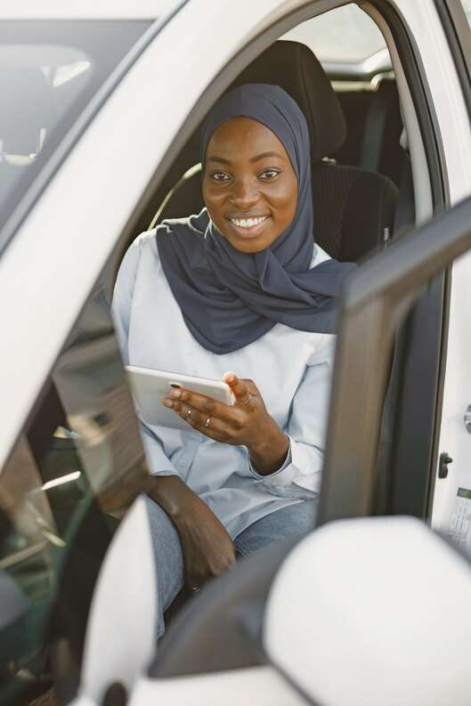 Jeddah airport taxi is ready for passenger pickup