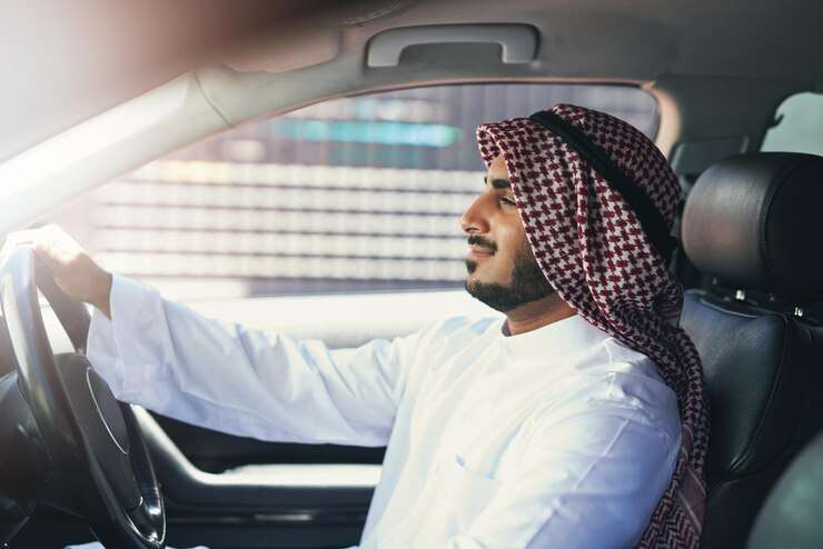 arabic man car driving city work travel transportation business job chauffeur entrepreneur luxury vehicle commute hotel from airport with global flight dubai