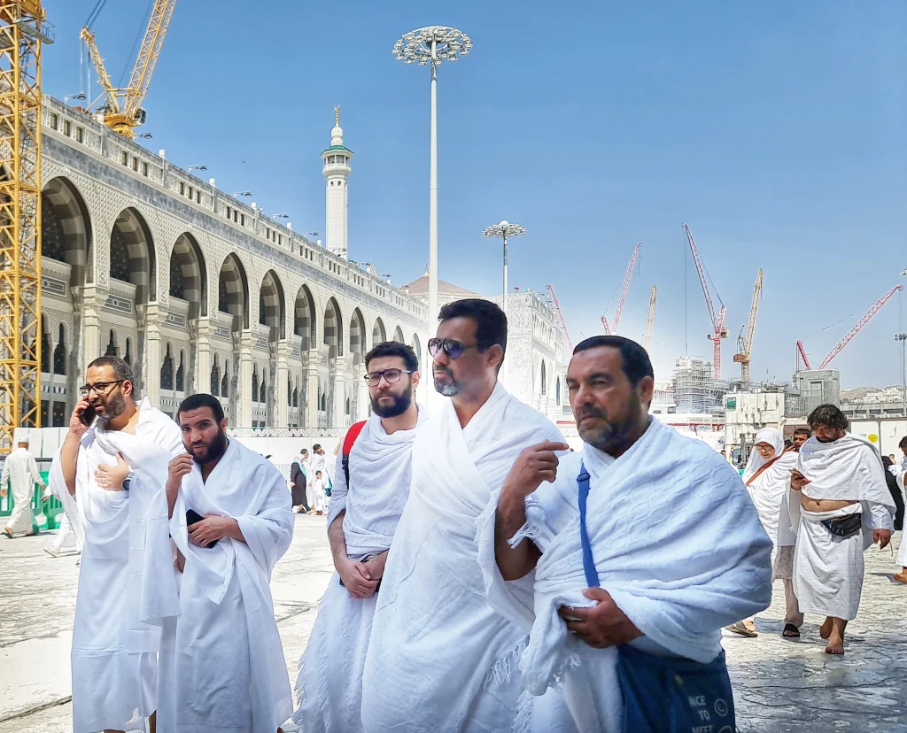 mecca saudi arabia february umrah pilgrims from all world filling grand mosque x